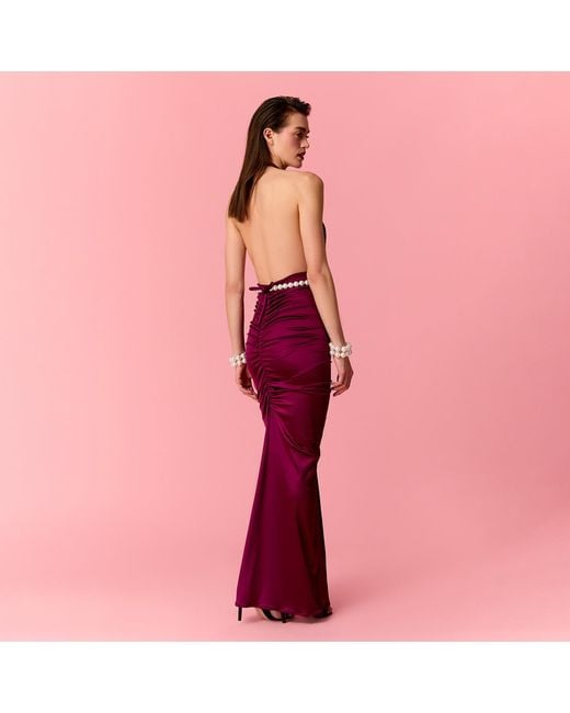 Nur Karaata Red Charlotte Dress
