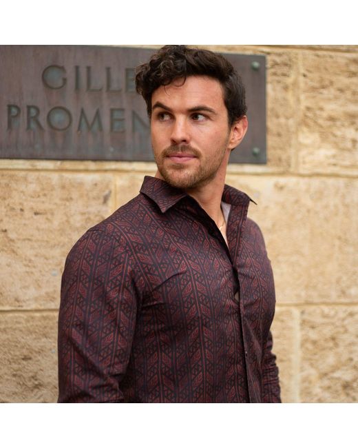 Maurice Saxe Purple Habsburg Shirt for men
