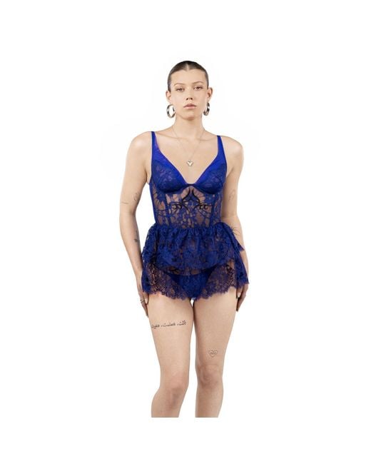Zhilyova Blue Midnight Dune G-String