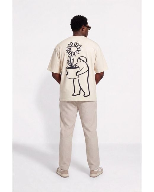 The Gt Atelier Natural Neutrals Graphic T-Shirt for men