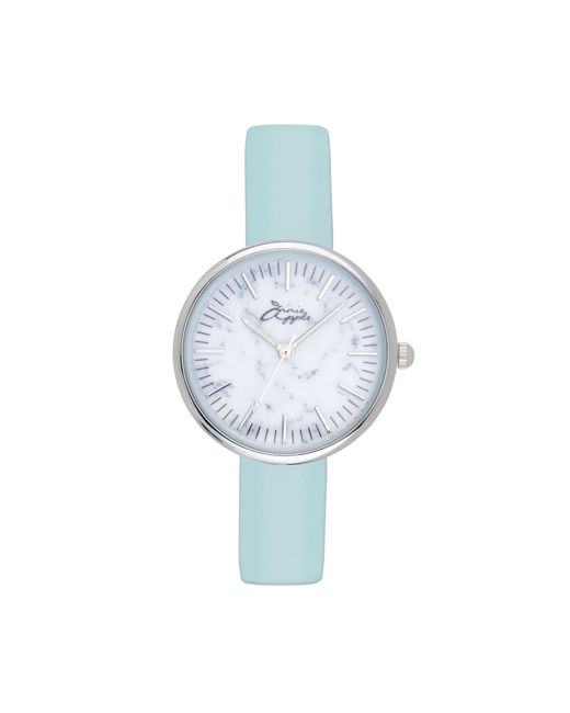 Bermuda Watch Company White Venus Interchangeable Marble/silver/blue Mesh