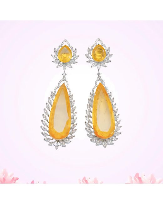 Meraki by Rashmi Bajaj Metallic Larmes Earrings