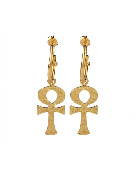 Ece London Metallic The Ankh Earrings