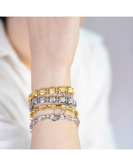 Gutta Design Metallic Shell Bracelet Plated