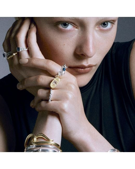 Stefan Tiron Blue Elizabeth Silva Ring