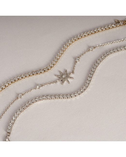 Diamonbliss Metallic Marilyn Monroe Dainty Tennis Bracelet