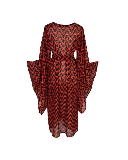 Jennafer Grace Red Cosmos Kimono