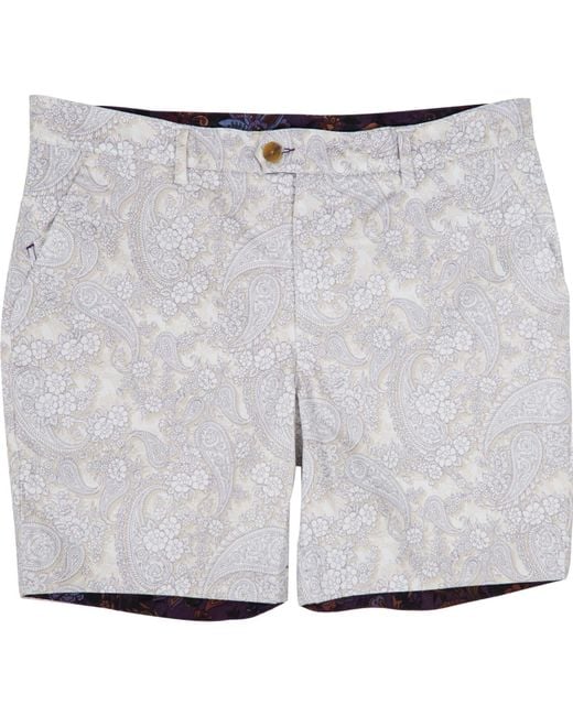 Lords of Harlech Gray Neutrals John Paisley Romance Shorts for men