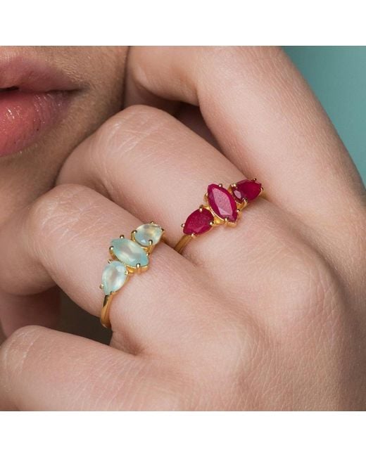 Lavani Jewels Multicolor Ruby Kasia Ring