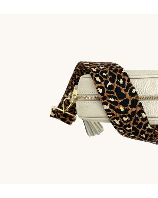 Apatchy London Black Tan Cheetah Strap