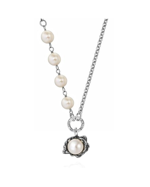Unaloe Metallic Lumina Necklace With Pearl