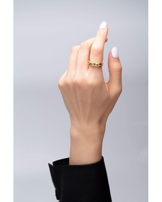 Classicharms Metallic Sylvie Molten Zirconia Stackable Ring