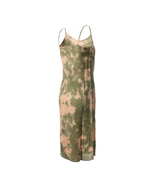 Fully Fashioning Metallic Zelda Floating Stitch Midi Dress