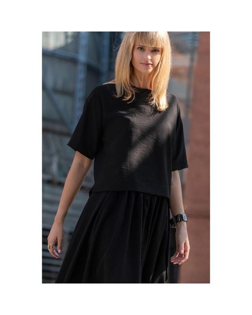 Oh!Zuza Black Echo Oversized T-Shirt