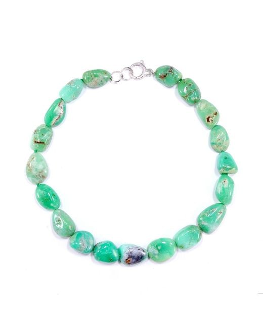 Mineralgems•Studio Green Chrysoprase Necklace