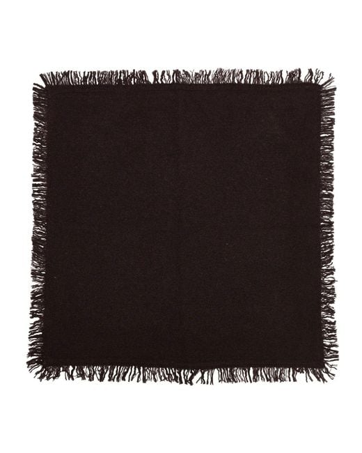 Mohair&Angora Black Wool Foulard