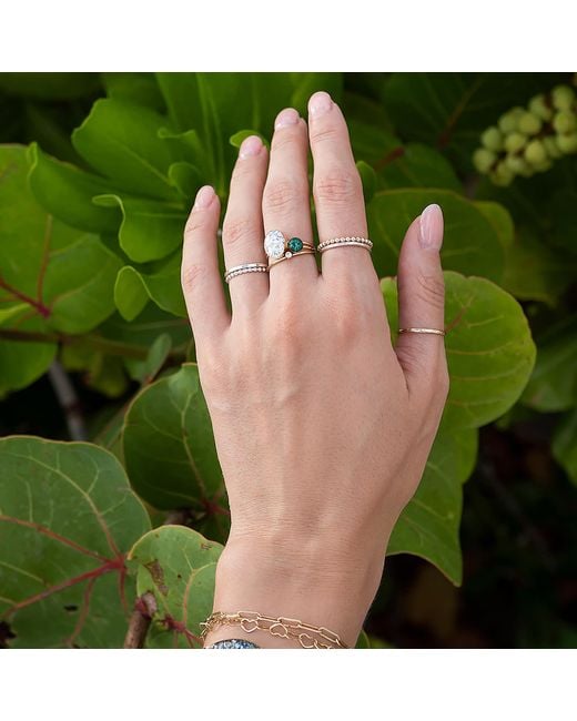 Kate Koel Metallic Bead Stacking Ring