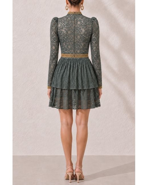 Mandarano Gray Siena Lace Dress