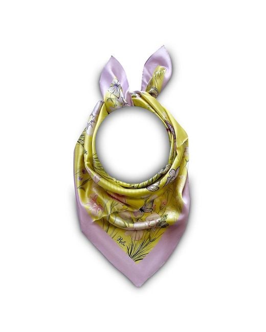 Ralufineart Yellow Silk Scarf Life In The Meadowland