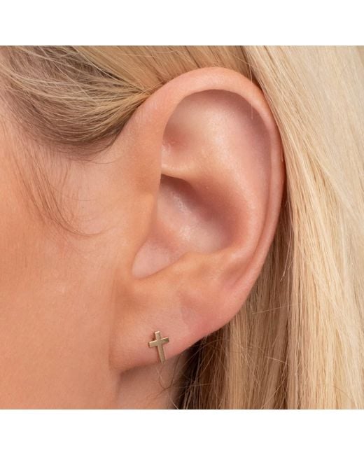 Maya Brenner Metallic Charm Stud
