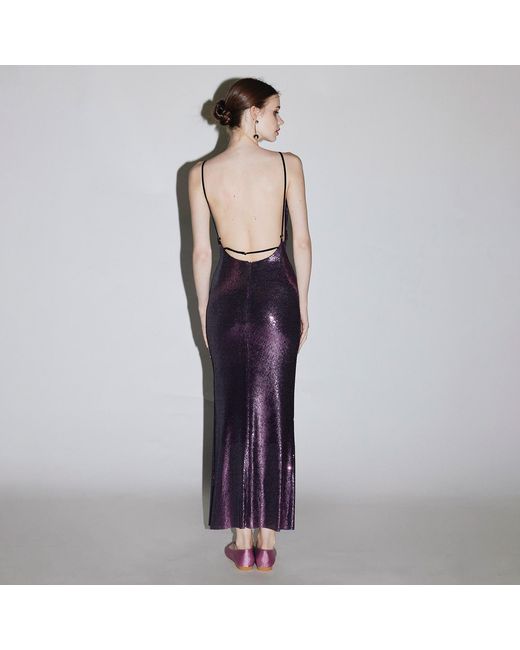 Belsize25 Purple Mayfair Series — Heavy Sequinned Dress