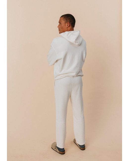 Ocio Leisurewear White Oversized Hoodie for men