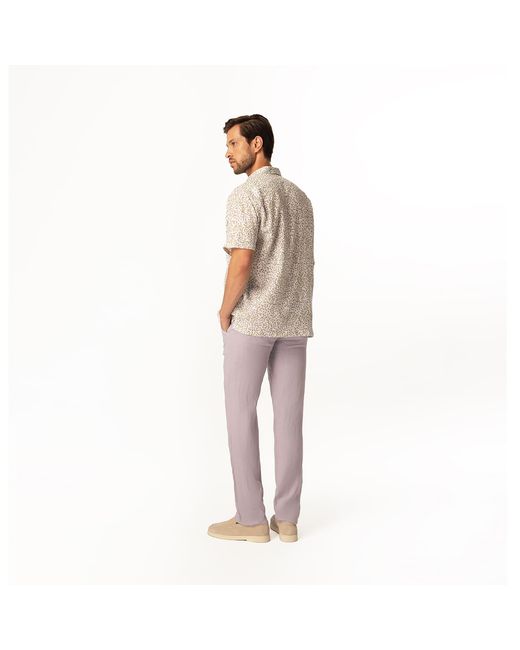 Haris Cotton Black Classic Fit Linen Pants for men