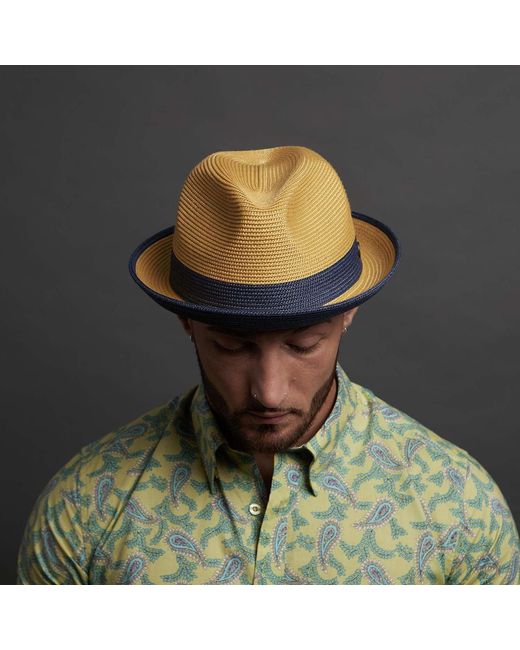 Dasmarca Hats Multicolor Dasmarca Florence Summer Two Tone Crushable Hat for men