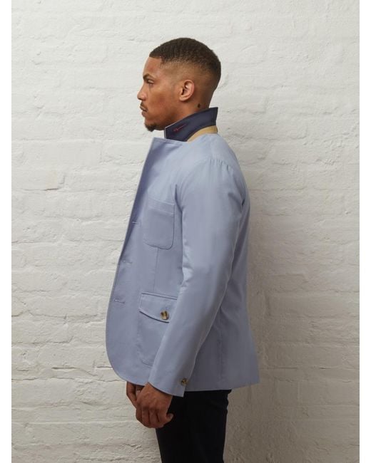 Guards London Blue Branford Lightweight Tailored Cotton Blazer for men