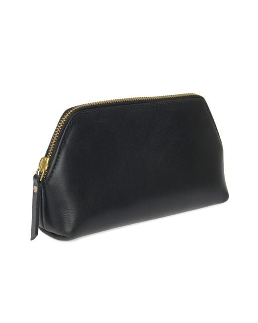 VIDA VIDA Black Solar Leather Make-Up Bag