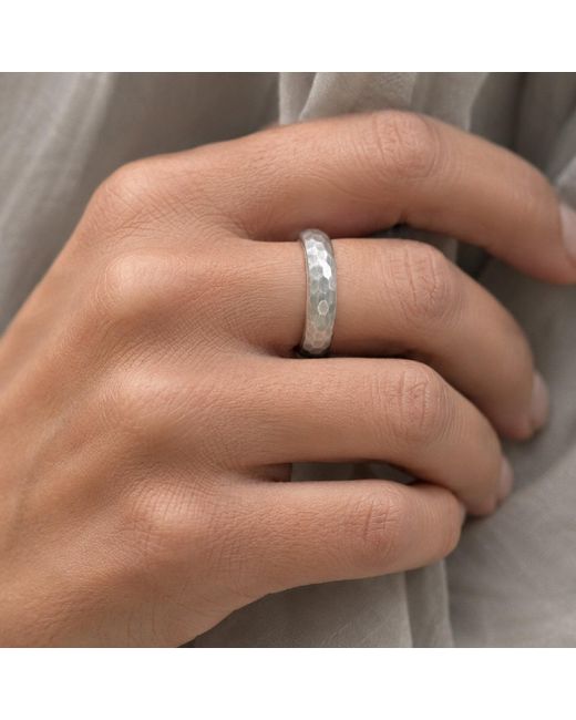 Unaloe Metallic Ring Band for men