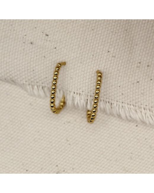 VicStoneNYC Fine Jewelry Metallic Ball Earrings