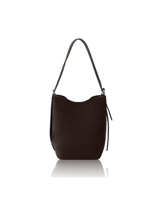 Betsy & Floss Brown Melfi Suede Bucket Tote Bag