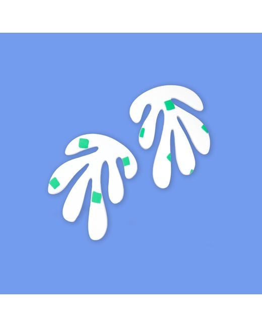By Chavelli Blue Matisse No. 3 Earrings