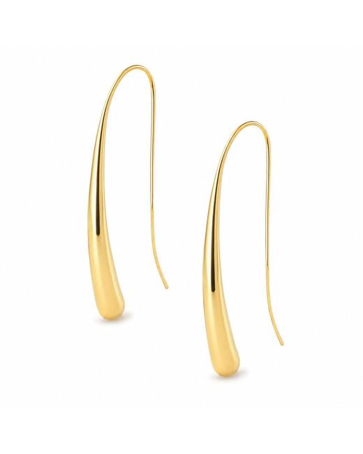 Hye Jane Jewelry Metallic Serafina Elongated Threader Earrings