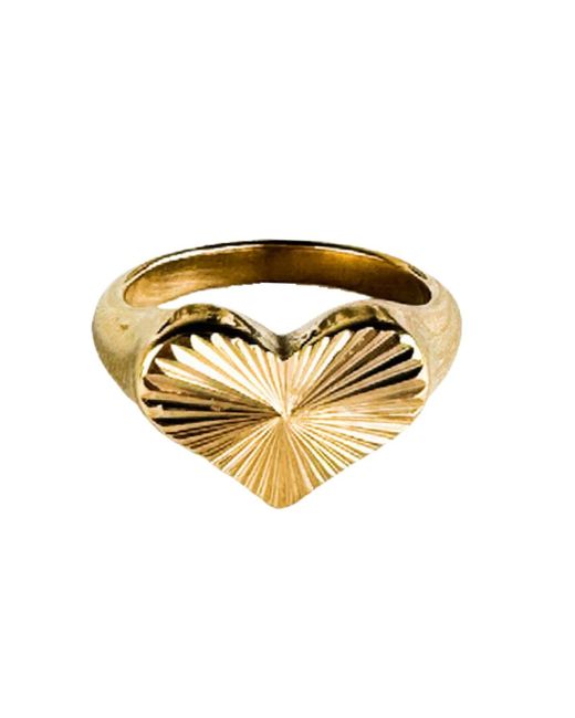 Adriana Pappas Designs Metallic Heart Ring