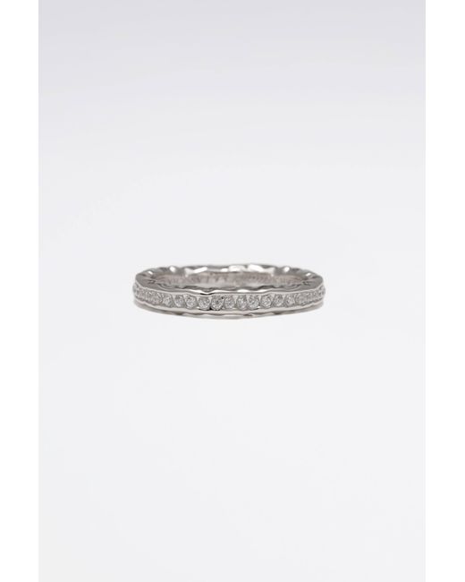 Classicharms Gray Sophie Molten Eternity Stackable Ring