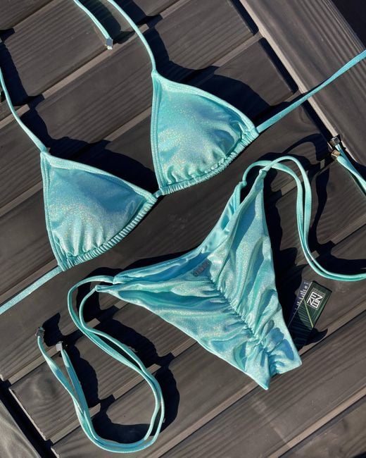 Enez Swim Green Nova Triangle Bikini Top
