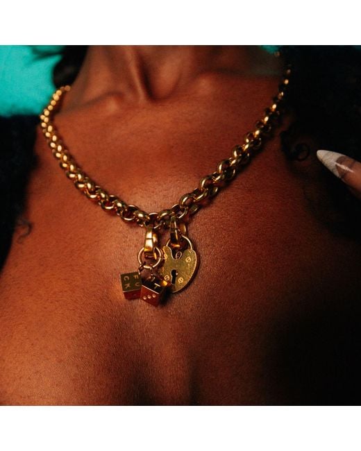 Hoops + Chains LDN Metallic Fuckit Dice Charm