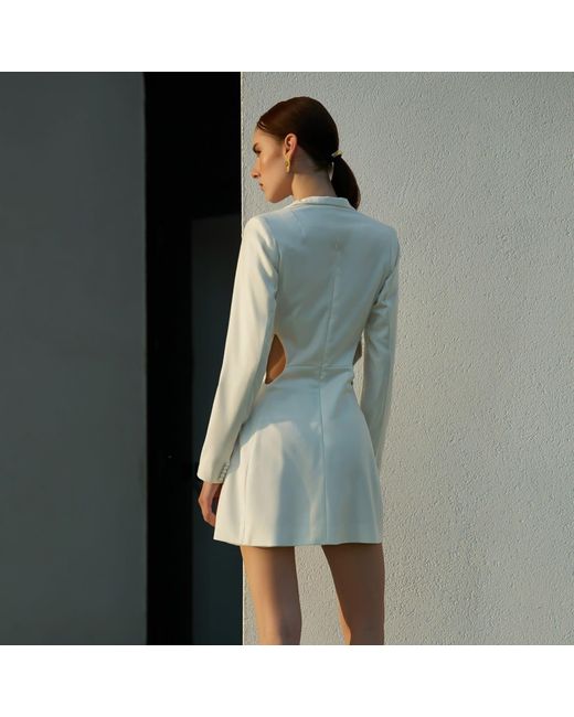 AVENUE No.29 Pink Cut-Out Blazer Dress
