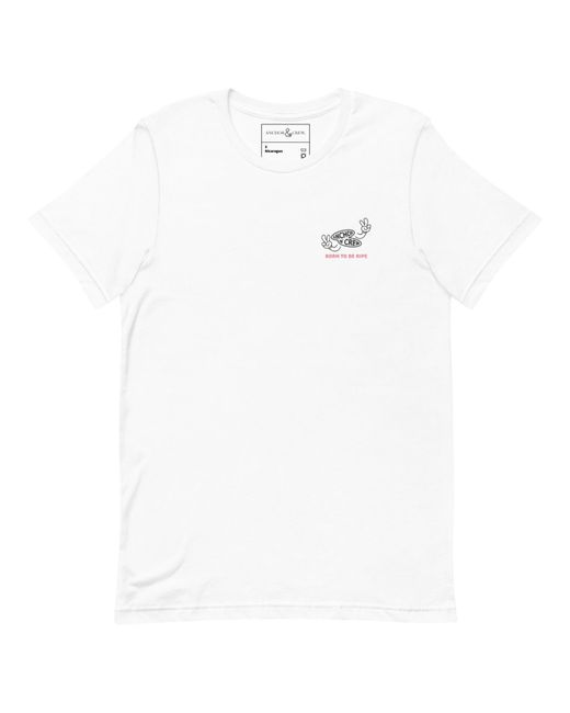 Anchor and Crew White Ripe Avocado Dial-A-Local Organic Cotton T-Shirt for men
