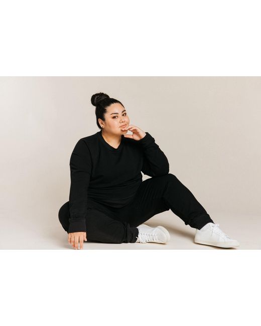 Ocio Leisurewear Black Classic Softcore Crewneck