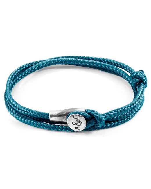 Anchor and Crew Blue Ocean Dundee & Rope Bracelet for men