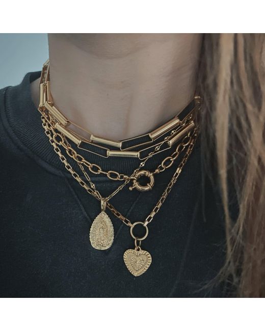 IN CAUDA VENENUM Metallic Kratos Necklace