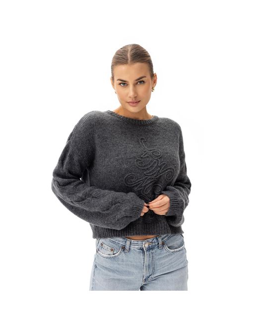Mandragora Gray Wool And Baby Alpaca Sweater