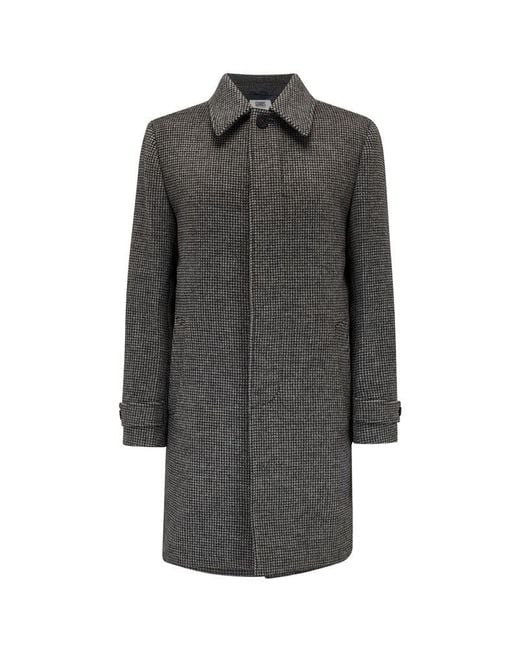 Guards London Gray Collett Dogtooth Overcoat for men