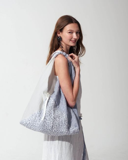 MARICEL Blue Luna Shoulder Tote