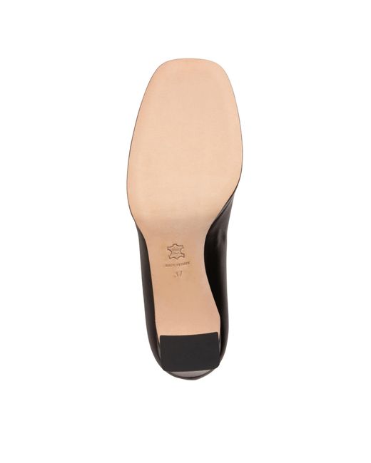 Beautiisoles by Robyn Shreiber Made in Italy Black Clementine Leather With Rhinestones Platform Evening Pump