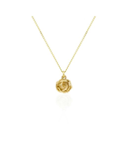 Lee Renee Metallic Rose Necklace – Vermeil