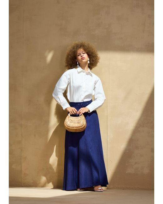 Ashita Fernandes Blue Ranie Skirt